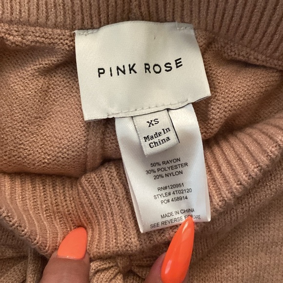 Pink Rose | NWT 3-Piece Sweater Pants Set - Picture 6 of 11